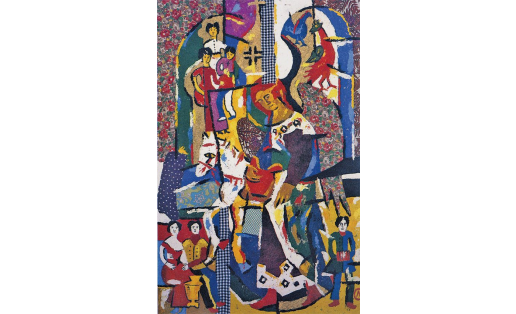 С.А.Лебедев. Благовещение России.Смешанная техника. 1993