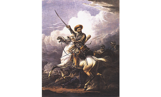 Всадник башкир. Худ. А.О.Орловский. 1823.