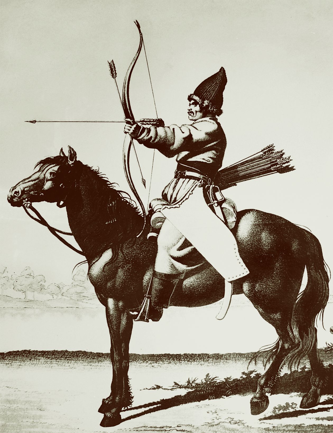 Башкирские кавалеристы 1812 года